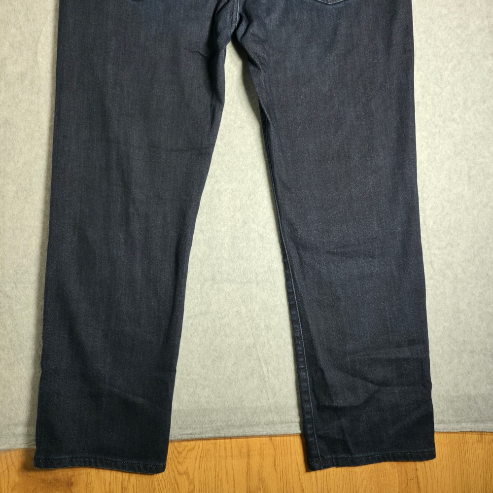 7 For All Mankind Slimmy Luxe Performance Jeans Mens 38 Dark Indigo Slim Fit - Picture 6 of 13